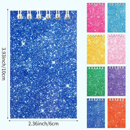 Hooqict 24 Pack Small Pocket Notebook Mini Notebooks Bulk Small Spiral Notepads with 8 Colors, Memo Note Pads for Kids, Work, Office, School, 3.9 x 2.4 Inches