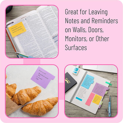 Mr. Pen- Sticky Notes Set, 410 Pack, Ruled, Dotted & Blank Notes with 150 Index Tabs, Divider Sticky Pads for Bible Study, Office, School, Planning, Journaling & Organization