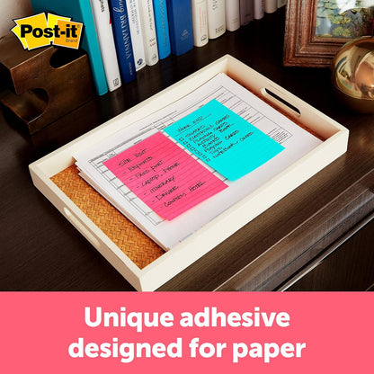 Post-it Pop-up Notes, 12 Sticky Note Pads, 3 x 3 in., School Supplies, Office Products, Accordion Sticky Notes Work with Pop-Up Note Dispenser, Beachside Café Collection
