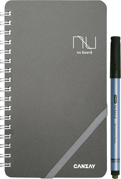 nu board Memo Size (4 x 7 inch) International Edition NASH04US08 Whiteboard Notebook - Dry Erase Notebook - Dry Erase Mini Size Board - Environmentally Reusable Notebook