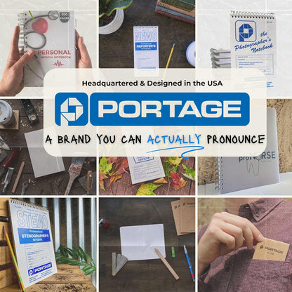 Portage Blank Hardcover Aesthetic Notebook Writing Journal – Bleed-Proof Paper Notepad for Journaling, High GSM, A5 Notebook, Cream Pages - Salmon, 6 x 8.5 Inches, 224 Pages