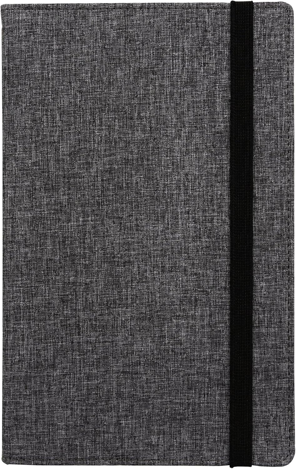 Samsill Large Hardcover Notebook, 240 Lined Notebook Pages, Black, 7.5 x 10 Inch