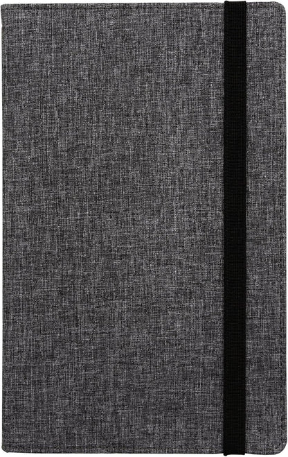 Samsill Large Hardcover Notebook, 240 Lined Notebook Pages, Black, 7.5 x 10 Inch