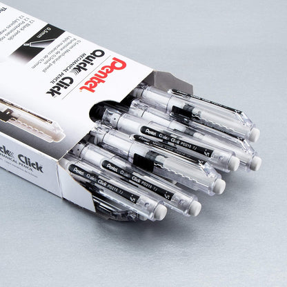 Pentel Quick Click Mechanical Pencil, (0.7mm), Medium, Black Barrel, Box of 12 Pencils (PD217A)