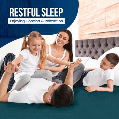 Twin Size Mattress Protector Waterproof, Premium 200 GSM Terry Mattress Cover, Soft & Breathable Bed Cover, Fitted Sheet Style Stretchable Deep Pockets 15" by Utopia Bedding (White)