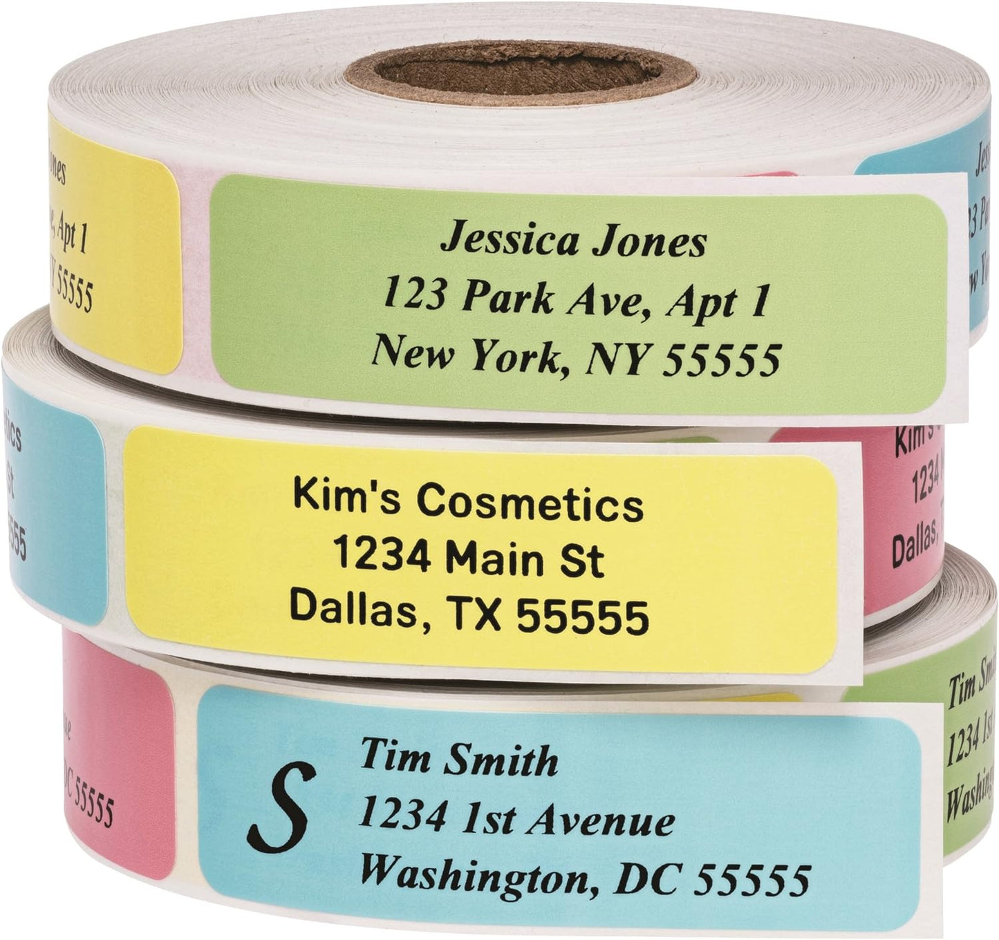 Return Address Labels - Roll of 500 Personalized Labels (White)