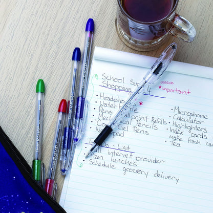 Pentel RSVP Ballpoint Pen, Fine Line, (0.7mm), Black Ink (BK90-A) (Pack of 1, 12 Count Total)