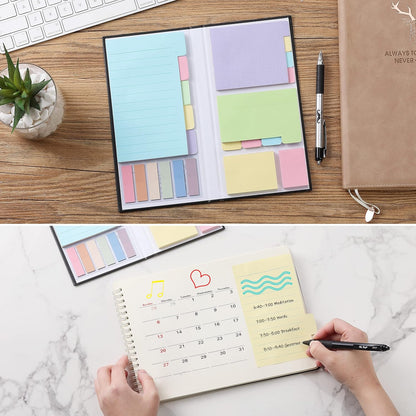 Mr. Pen- Sticky Notes Set, 410 Pack, Ruled, Dotted & Blank Notes with 150 Index Tabs, Divider Sticky Pads for Bible Study, Office, School, Planning, Journaling & Organization