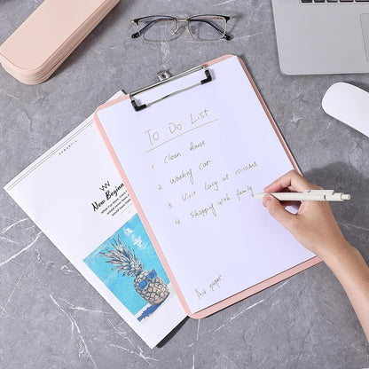 Mr. Pen- Plastic Clipboard, Letter Size, Black, Clipboard Plastic, Low-Profile Metal Clip with Retractable Hanging Hole