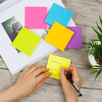 Mr. Pen- Sticky Notes, 3"x3", 8 Pads, 656 Sheets, Bright Colors, Sticky Notes Bulk, Self-Stick Note Pads, Perfect for Office, School, Home, Study & Organization