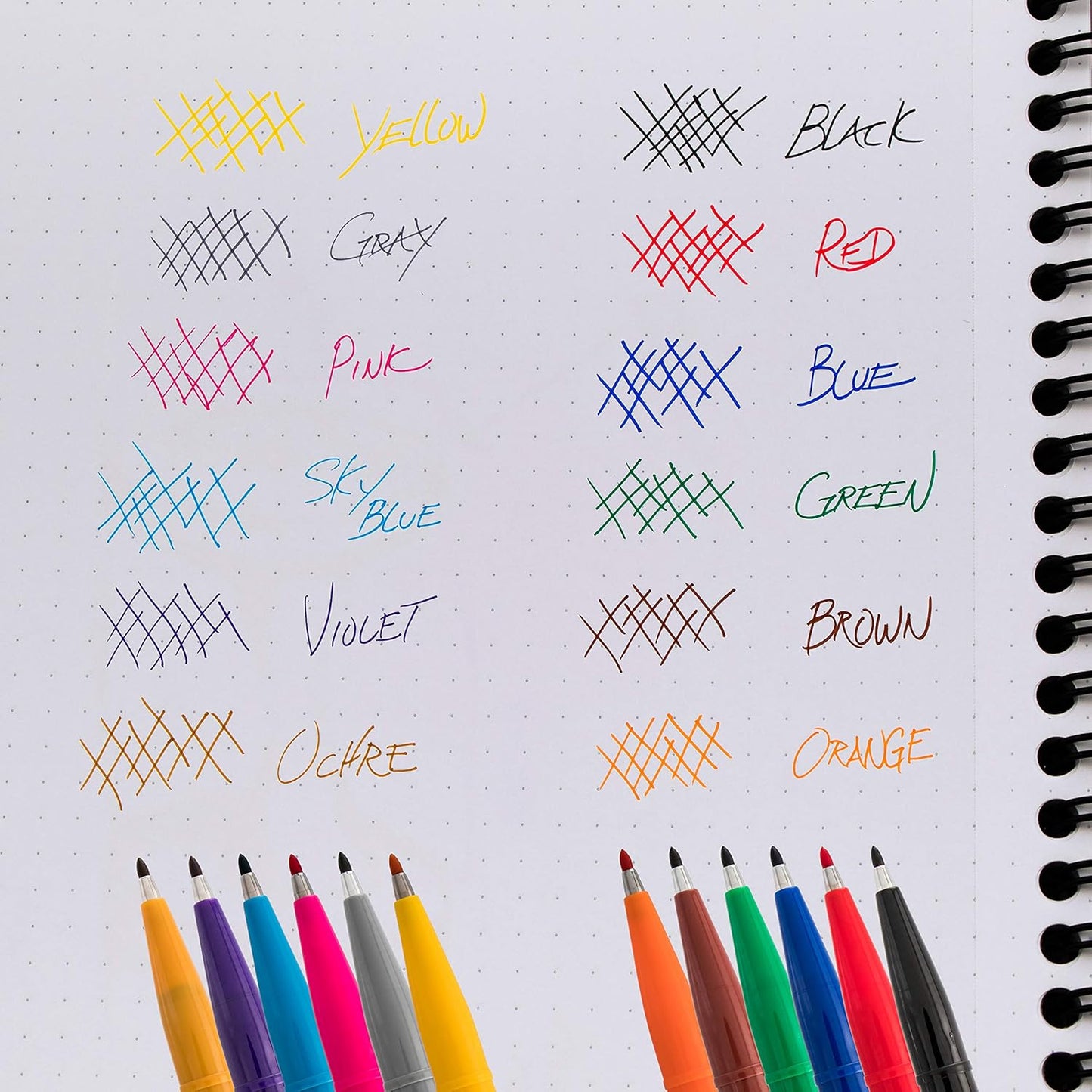Pentel Sign Pen, Fiber-Tipped, Black Ink (S520-A), Box of 12