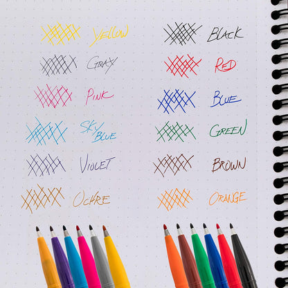 Pentel Sign Pen, Fiber-Tipped, Black Ink (S520-A), Box of 12