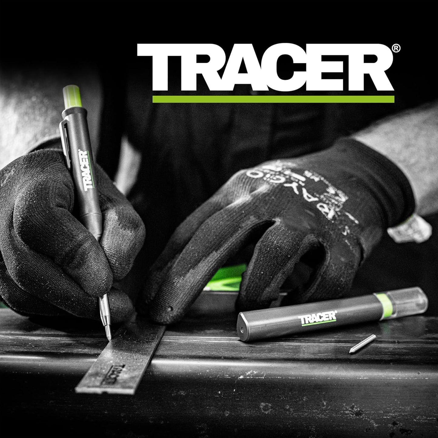Tracer 2.8mm Carbide Tipped Lead 3-Pack with Anti-Snap Case - Lead Refill for Mechanical Pencil to Mark Wood, Metal, Ceramic, Glass, Woodworking and Carpenter Pencil Tool Use - ALPC1