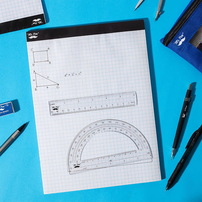 Mr. Pen- Graph Paper Pad, 8.5x11 Inches, 4x4 (4 Squares per Inch), 55 Sheets, Ideal for Math, Graphing and Sketching, Grid Paper for Students, Engineers, Artists