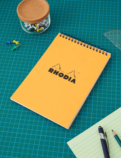 Rhodia Wirebound Pad 8.25x11.75, Lined, Orange