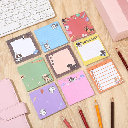 9 Pads Wildflower Sticky Notes 3x3 Inch Cute Self Stick Notepads Notes Adhesive Memo Pad Office Decor Gifts for Students School Teacher Meeting Office Supplies