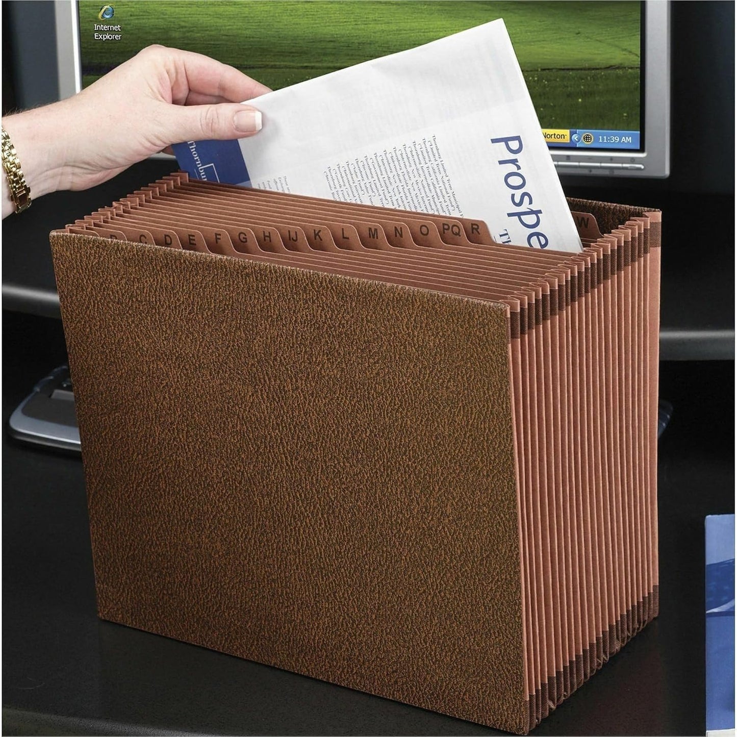 Smead TUFF Expanding File, Monthly (Jan.-Dec.), 12 Pockets, Letter Size, Redrope-Printed Stock (70488)