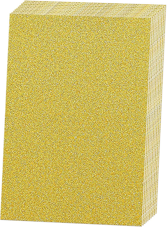 SALEMAR 250 GSM Glitter Cardstock Glitter Paper, 10 Color Sparkling Craft Paper for Scrapbook and Craft Projects, 8.3 x 11.7 Inches(Multicolor)