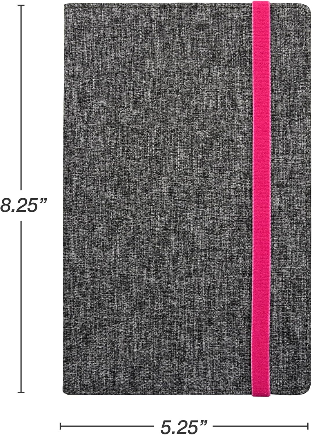 Samsill Large Hardcover Notebook, 240 Lined Notebook Pages, Black, 7.5 x 10 Inch