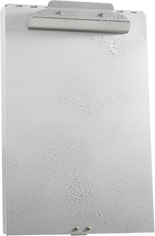 Amazon Basics Metal Storage Clipboard, Three-Tier, Office Supplies, Letter Size, Silver, 10-Pack