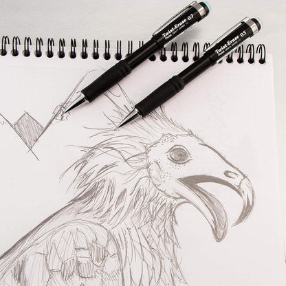Pentel Twist-Erase III Mechanical Pencil, (0.7mm), Assorted Barrel Colors with 2 Eraser Refills, Pack of 2 (QE517BP2)