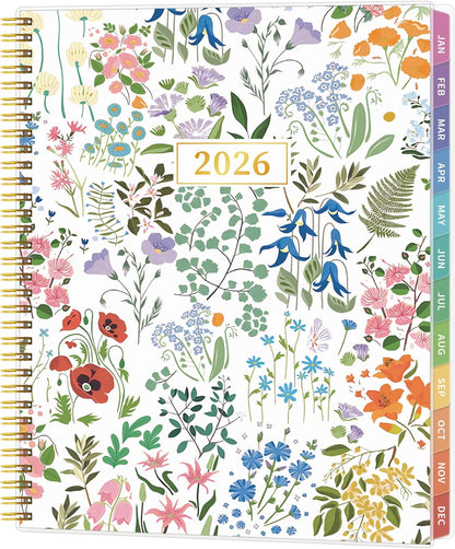 2026 Appointment Book, 30 Minutes-Hourly, Weekly ＆ Monthly Calendar Planner 2026, Jan 2026 - Dec 2026, 8.5'' x 11'', 2026 Daily Planner with Tabs ＆Pocket, Flexible Cover, Great for Office, Home, School