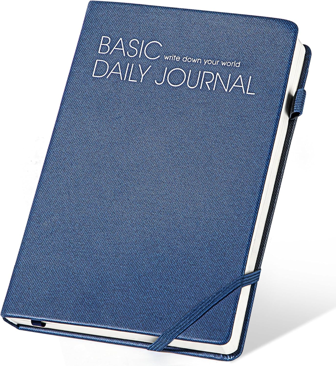 CAGIE Journal Notebook for Women Men, Hardcover Lined Notebooks Journals for Writing Work Journaling Note Taking Diary with Pen Loop (Black Ruled), Gifts, 5.7" x 8.3", 196 Pages