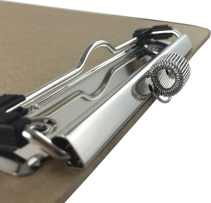 Pen Holder Clipboard, Letter Size, Low Profile Clip, Hardboard Single (Pen Included)