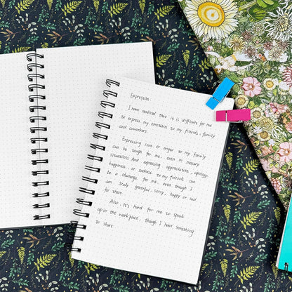 Large Lined Notebook Spiral Notebook 8.5" x 11"-4 Pack LINED Notebook 7mm Ruled Hardcover Notebook 120 Pages 100 GSM Thick Paper Notebook Hardcover Journal for School, Office,Study and Notes