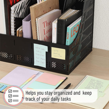 Mr. Pen- Sticky Notes Set, 410 Pack, Ruled, Dotted & Blank Notes with 150 Index Tabs, Divider Sticky Pads for Bible Study, Office, School, Planning, Journaling & Organization