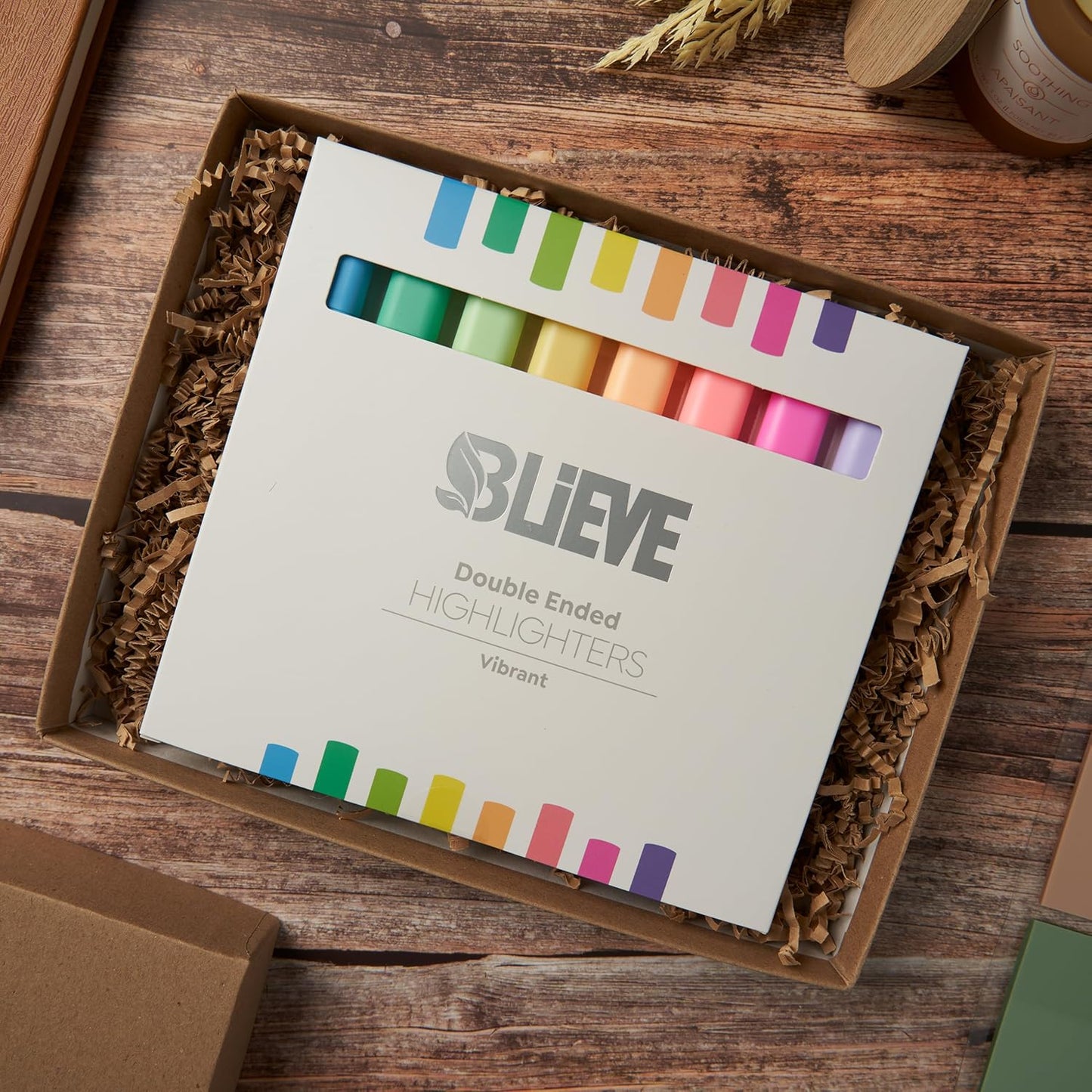 BLIEVE Aesthetic Cute Highlighters No Bleed Through, Dual Tip 8 Pack, Pastel Colors For Bible & Journaling