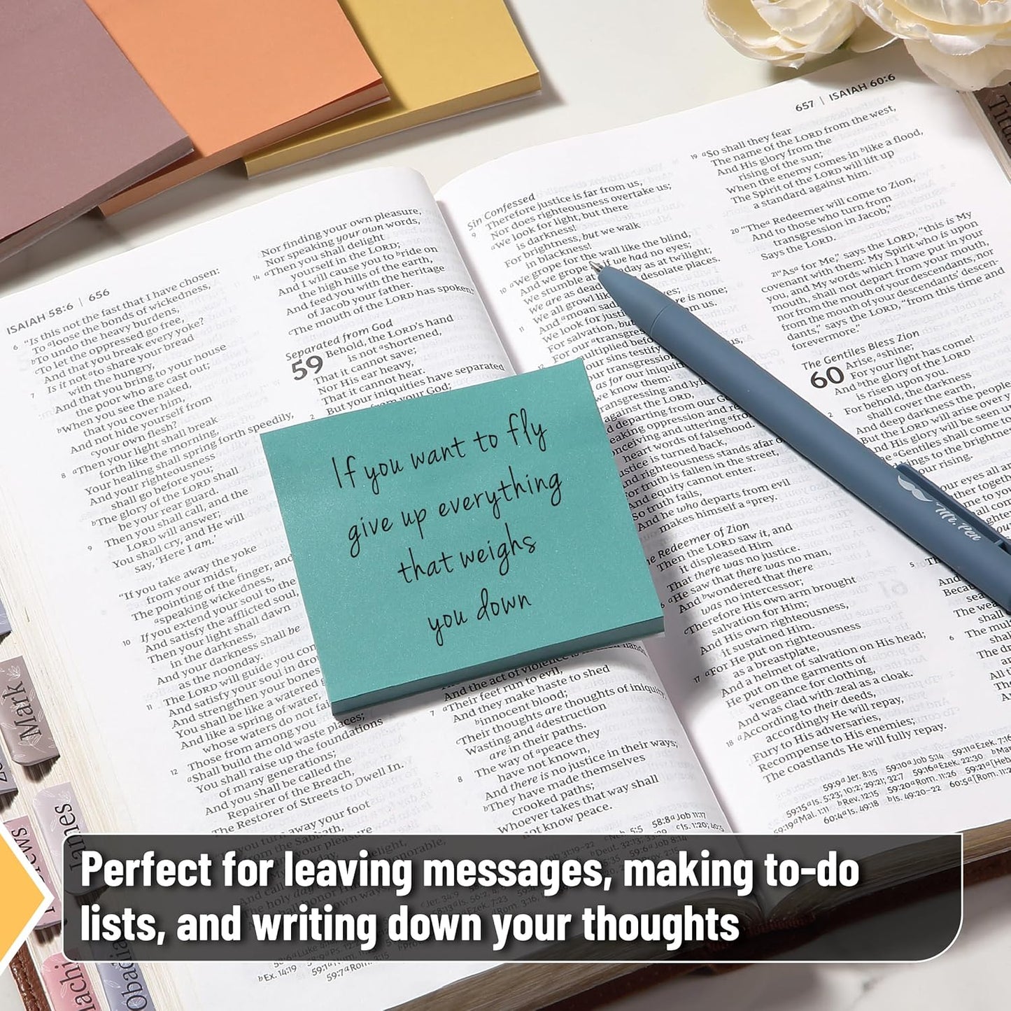 Mr. Pen- Sticky Notes, 3"x3", 12 Pads, 600 Sheets, New Earthy Colors, Sticky Notes Bulk, Self-Stick Note Pads, Perfect for Office, School, Home, Study & Organization