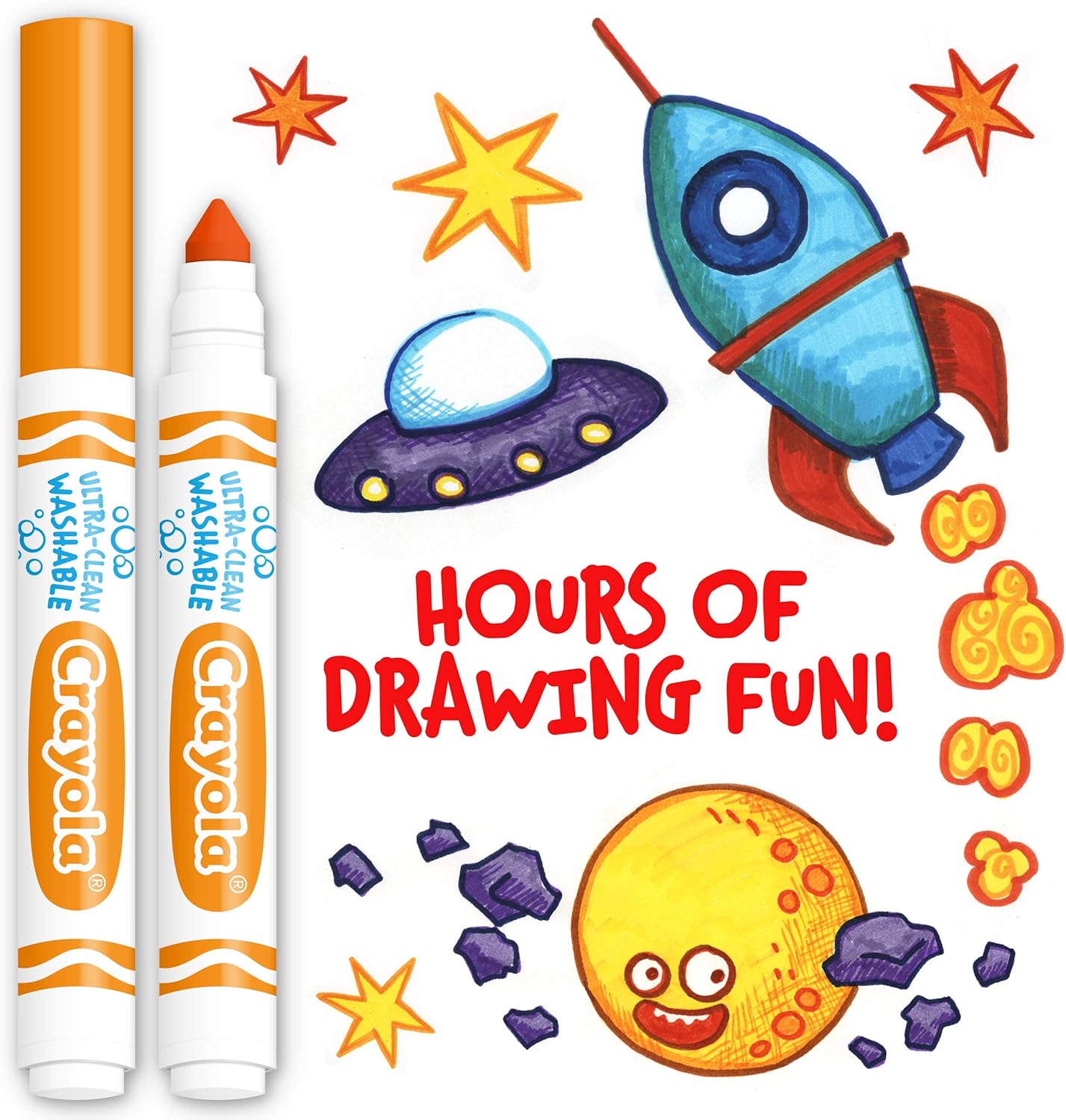Crayola Washable Markers for Kids - Black (12ct), Bulk Broad Line Markers for School, Classroom Essentials, Teacher Classroom Must Haves for Elementary School