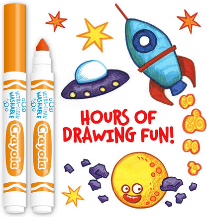 Crayola Washable Markers for Kids - Black (12ct), Bulk Broad Line Markers for School, Classroom Essentials, Teacher Classroom Must Haves for Elementary School