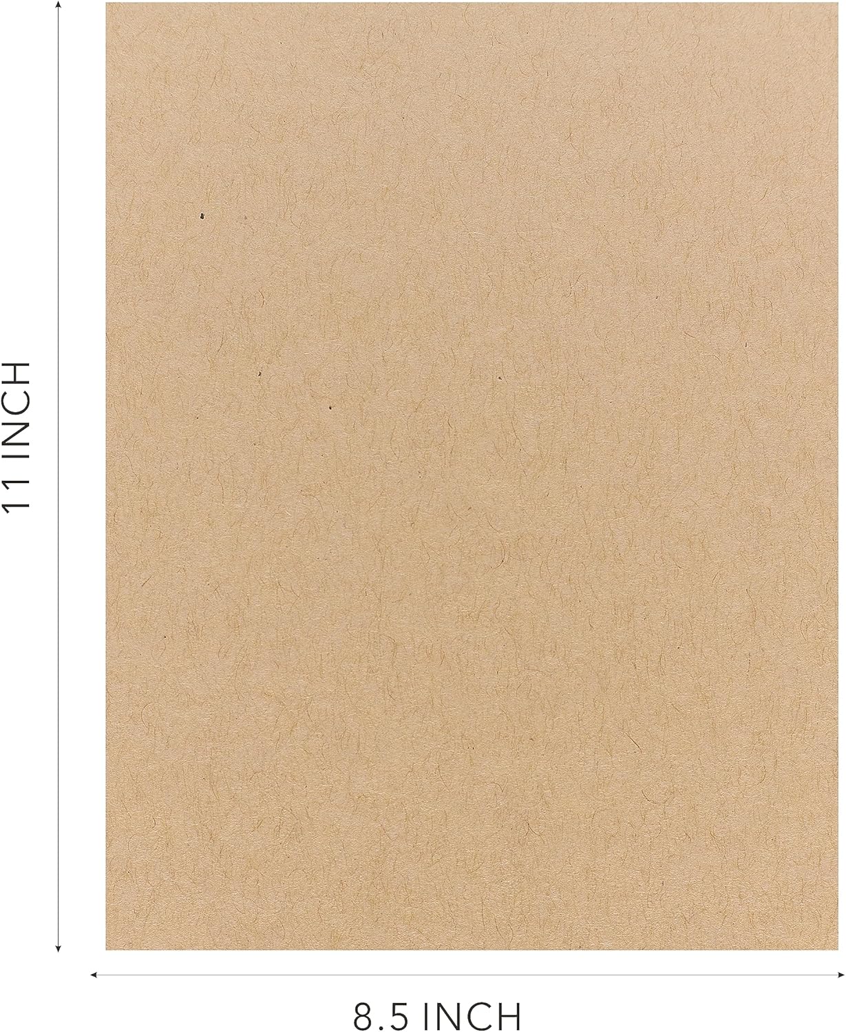 BearBoss Brown Cardstock Paper 8.5x11 50 Sheets, Heavyweight 92lb Cover for Crafts DIY Cards Making
