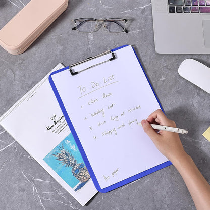 Mr. Pen- Plastic Clipboard, 12.5" x 9", 2 Pack, Clipboard Plastic, Low-Profile Metal Clip with Retractable Hanging Hole