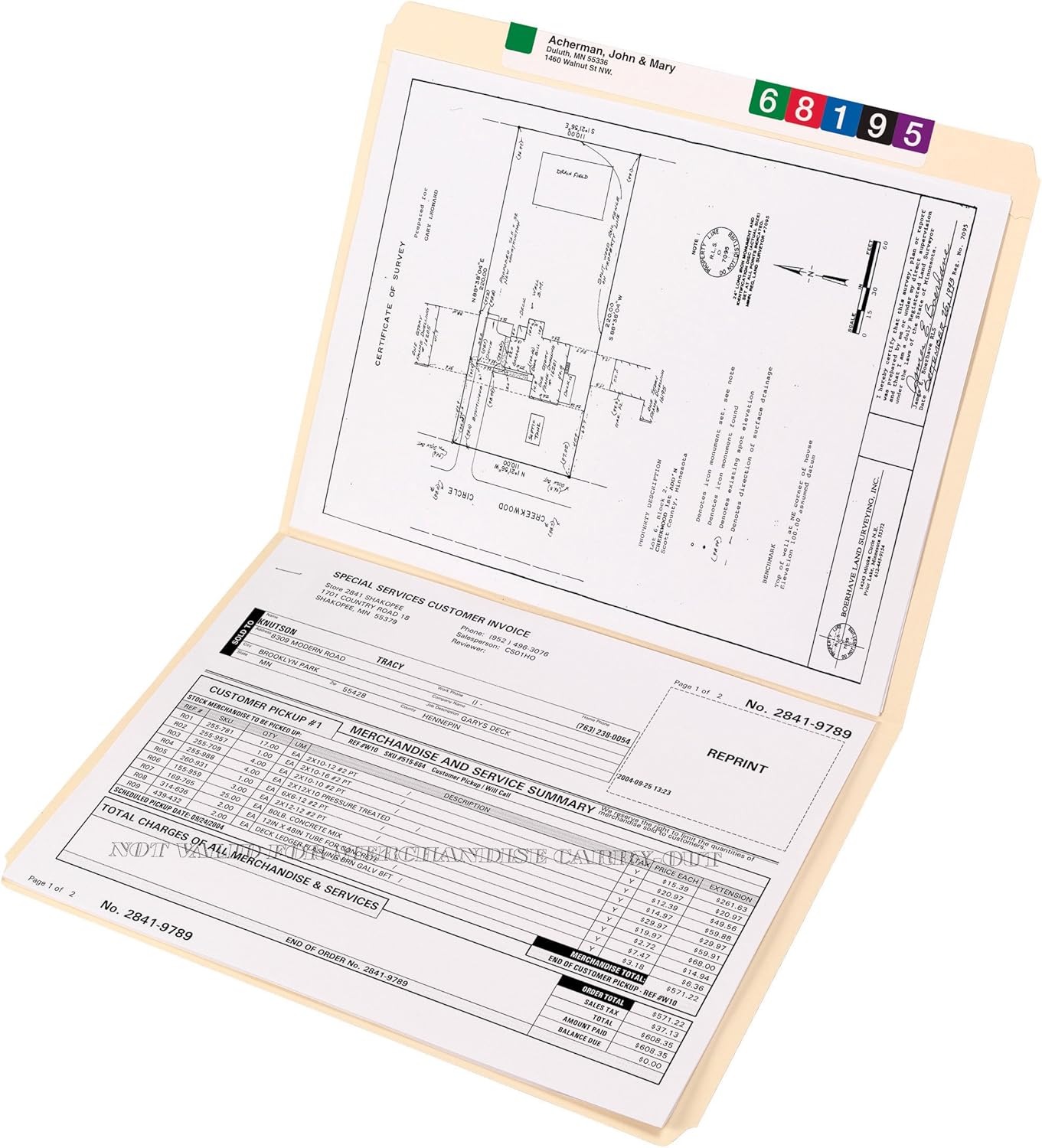 Smead File Folder, Reinforced Straight-Cut Tab (Not Undercut), Letter Size, Manila, 100 per Box (10310)