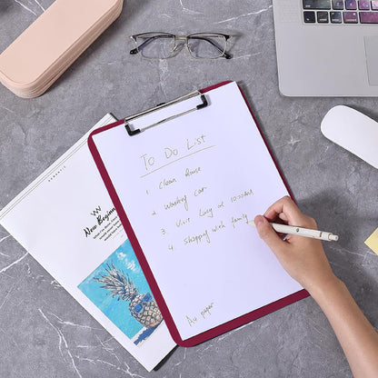 Mr. Pen- Plastic Clipboard, Letter Size, Black, Clipboard Plastic, Low-Profile Metal Clip with Retractable Hanging Hole