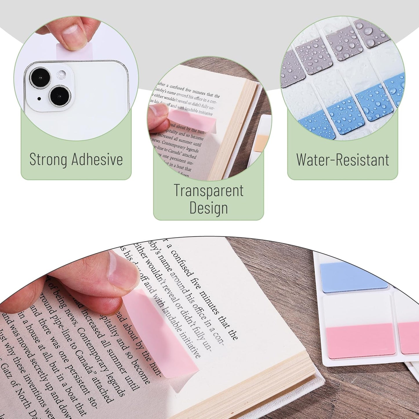 Mr. Pen- Sticky Index Tabs, 240 Pcs, Vibrant Sticky Tabs for Notebooks, Page Markers, Page Tabs for Binders, Page Tabs Sticky Tabs for Books, Notebook Tabs, Book Sticky Tabs for Notebooks