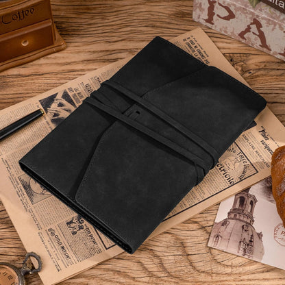 MINICAGIE Journal Notebook for Men Women Gifts Hardcover Leather Mens Journals for Writing 288 Pages 100 Gsm Paper Thick Journaling Notebooks for Work Diary, 5.7x8.3 In, Blue