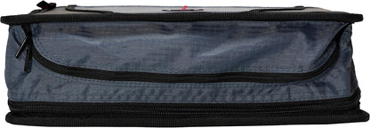 Case-it Mighty Zip Tab School Zipper Binder | 3-Inch O-Rings, 600-Sheet Capacity, 5-Subject Expanding File Folder, Multiple Pockets & Storage Organizer, Shoulder Strap | D-146 Jet Black