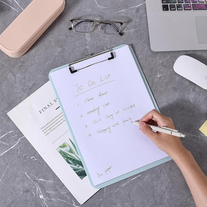 Mr. Pen- Plastic Clipboard, Letter Size, Black, Clipboard Plastic, Low-Profile Metal Clip with Retractable Hanging Hole
