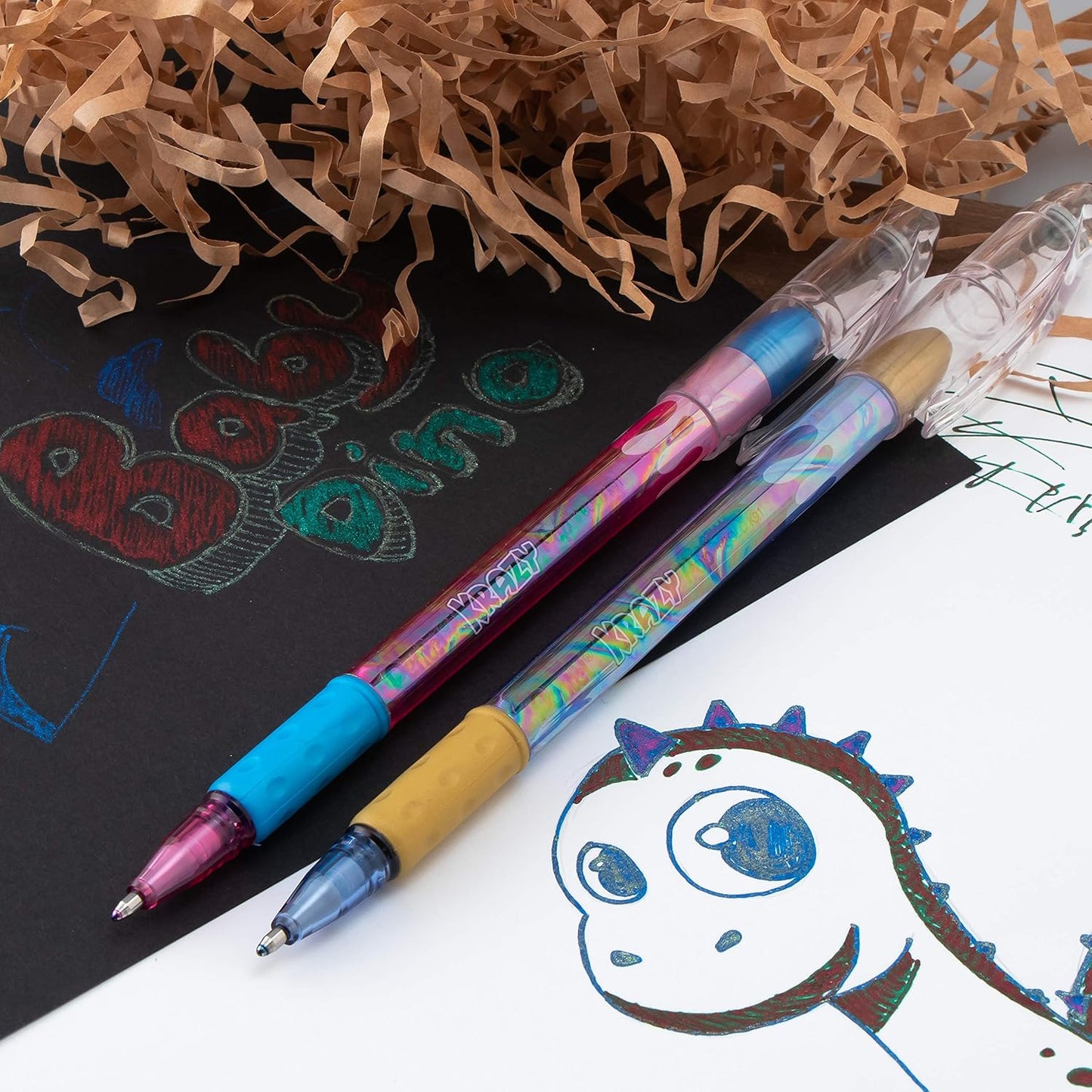 Pentel Sparkle Pop Metallic Gel Pen, (1.0mm) Bold Line, Assorted Colors, Pack of 8 (K91BP8M)
