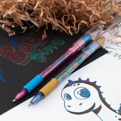 Pentel Sparkle Pop Metallic Gel Pen, (1.0mm) Bold Line, Assorted Colors, Pack of 8 (K91BP8M)