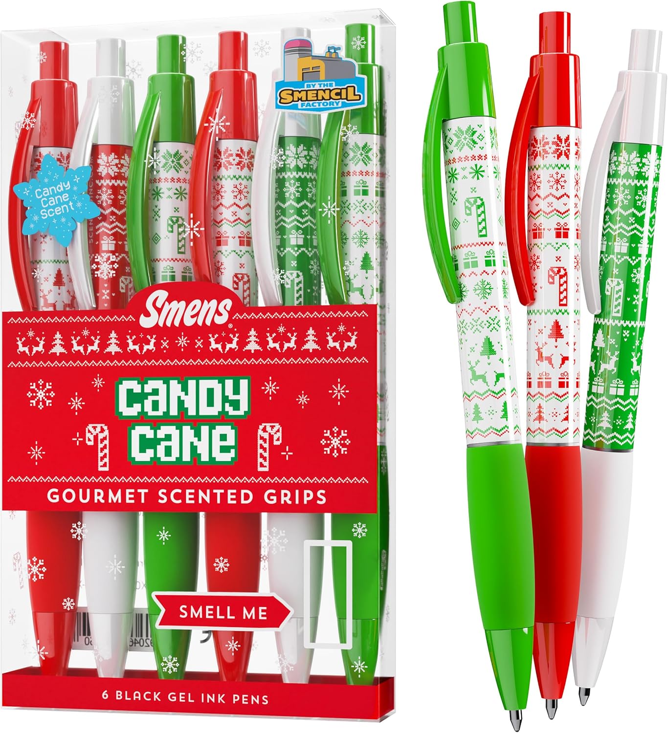 Glitter Gel Smens - Patented Gourmet Scented Colored Glitter Gel Ink Pens, Medium Point, 8 Count - Fun, Cute, Cool, Smelly Pens for Kids