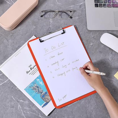 Mr. Pen- Plastic Clipboard, 12.5" x 9", 2 Pack, Clipboard Plastic, Low-Profile Metal Clip with Retractable Hanging Hole