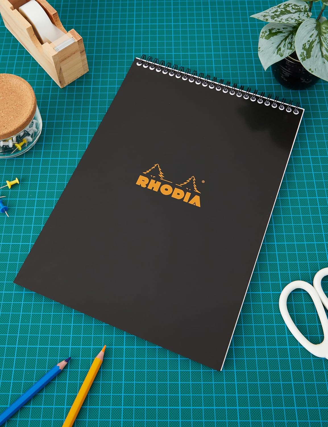 Rhodia Wirebound Pad 8.25x11.75, Lined, Orange