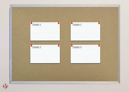 Ruled Index Cards, On 100lb Heavyweight Thick White Cover Stock. "100 per pack" (5 x 8)