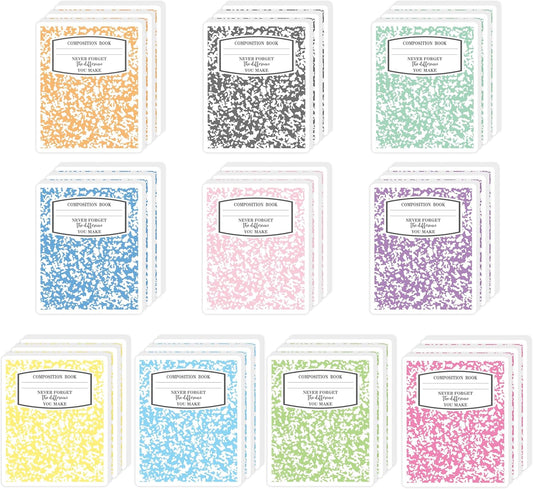 CJiangpo 90Pcs Teacher Sticky Notes Pads, Thank You Teacher Appreciation Gifts 1800 Sheets Self Stick Notepad Memo Pads Composition Book Shape Page Marker School Office End of Year Party Supplies