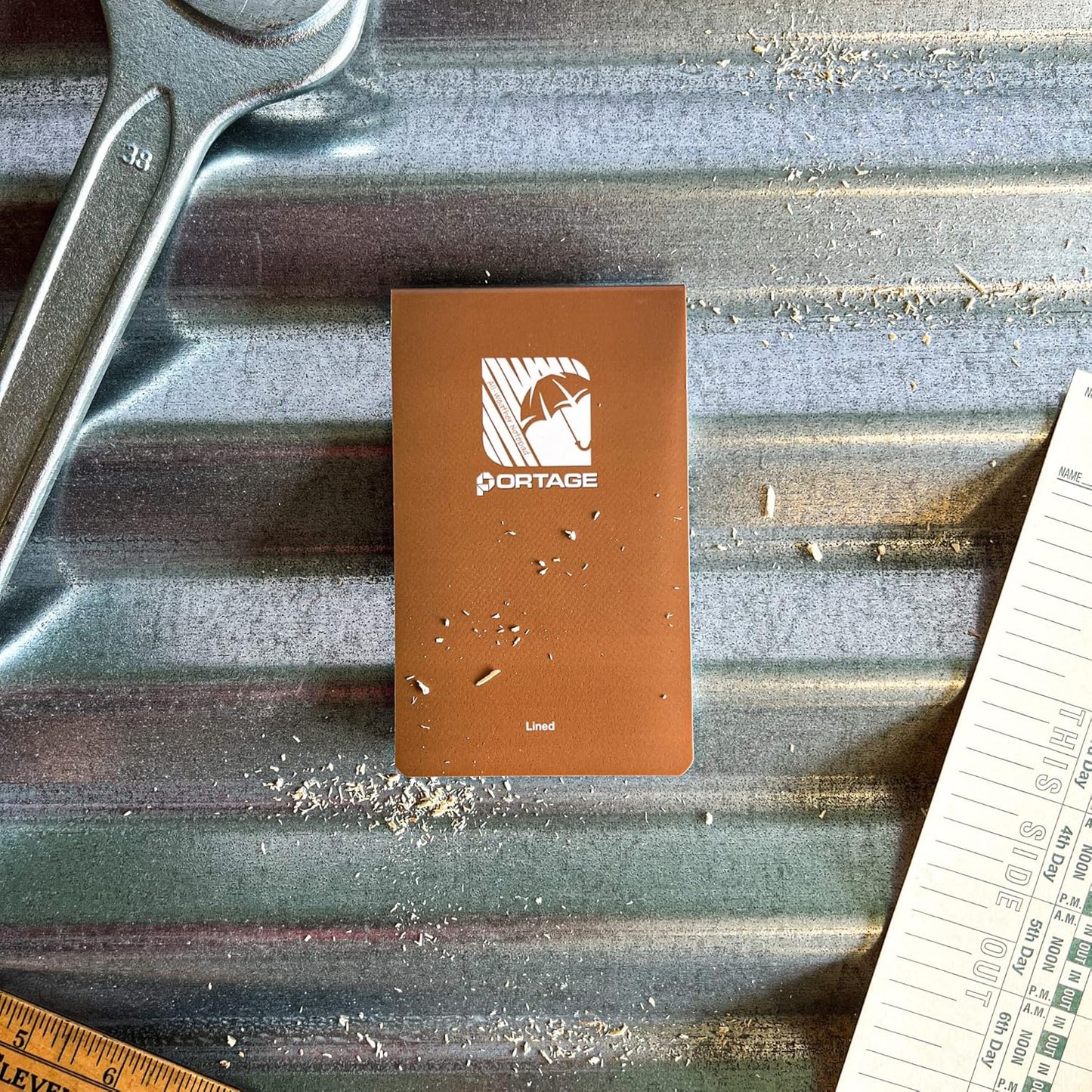 Portage Notebooks - 4 Pack Waterproof Notebook, Made From Recycled Stone Waste, Small Notepad, All Weather Notebook, Write in any Weather - 3x5 In, 40 Lined Sheets, Variety 4 Pack